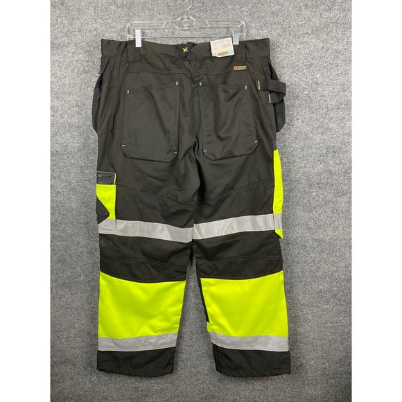 Blaklader Other - Blaklader Work Pants Mens 40x30 Black Yellow New Hi-Vis 1608 Holster Pocket